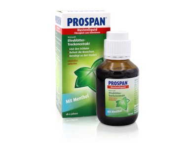 Prospan Hustenliquid in der Flasche